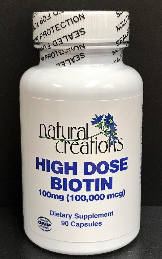 Høj dosis Biotin 100mg (100,000mcg)