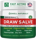 OWELL Naturals Tegning Salve Salve til Boil & Cyst Fjernelse, Dybt Ingroed Hår, Splinter Remover, Bug Spider Bites, Bee Sting, Mosquito Kløe, Poison Ivy