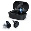 Genopladelige høreapparater til seniorer voksne med støjdæmpning, digitale høreforstærkere til seniorer med opladningsboks, Usynlig og transportabel, Par