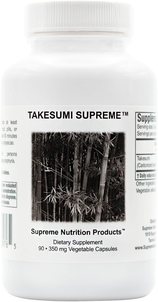 Supreme Nutrition Takesumi Supreme, 90 Pure Aktiveret Bambus Charcoal Vegetariske Kapsler