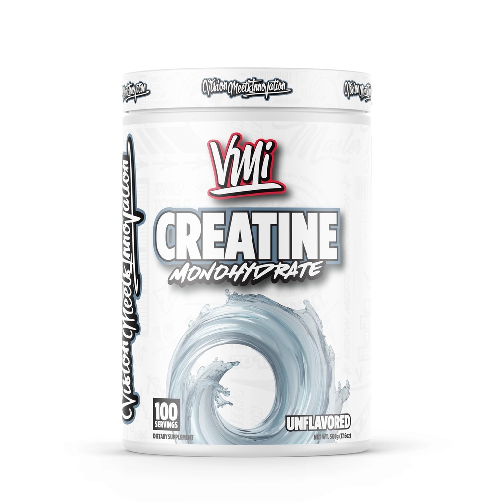 VMI Sports Creatin Monohydrat Powder Muscle Mass - Strength - Strength - Power Note 124; 5 Bedste pr Servering (100 Servering, Unflavored)
