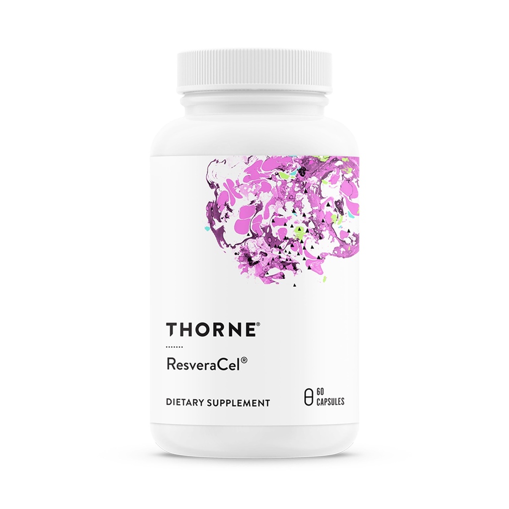 THORNE - ResveraCel - Nicotinamid Riboside med Quercetin Phytosome & Resveratrol - Støtte sund aldring, Methylering, Cellular Energy Production & Metabolisme * - 30 Servering