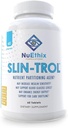 NuEthix Formulations SLIN-Trol, Glucose Disposal Agent Pills for Men & Women, Nutrient Partitioning Supplement with Chromium Polynicotinate, & Glycine, Effective Carb Absorption, Non-GMO, 60 Servings