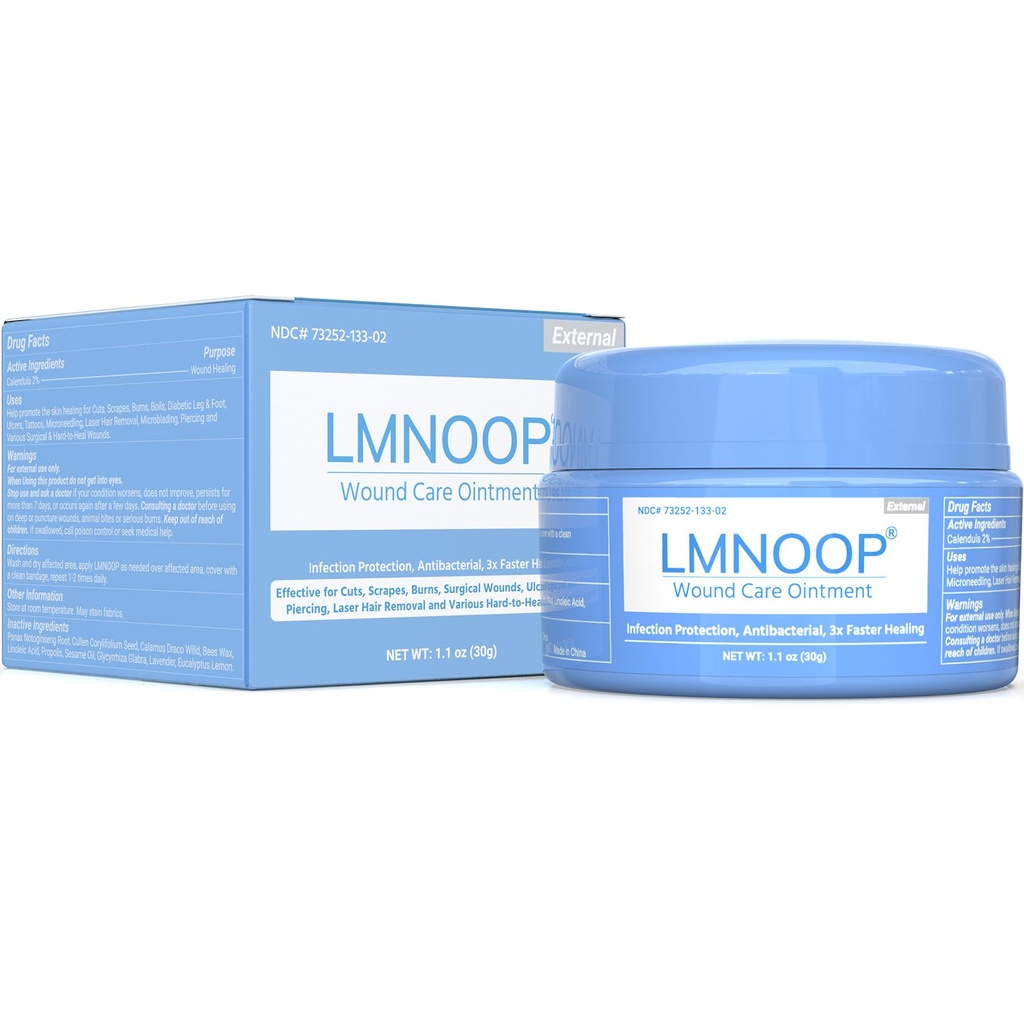 LMNOOP ® Sårsalve - Fast Healing Sår fløde, Maksimal reparation til alle aldre, Sårsalve til dybe / åbne / kirurgiske sår, Bedsorer, Diabetic Sår, ulcera, Burns, Cuts
