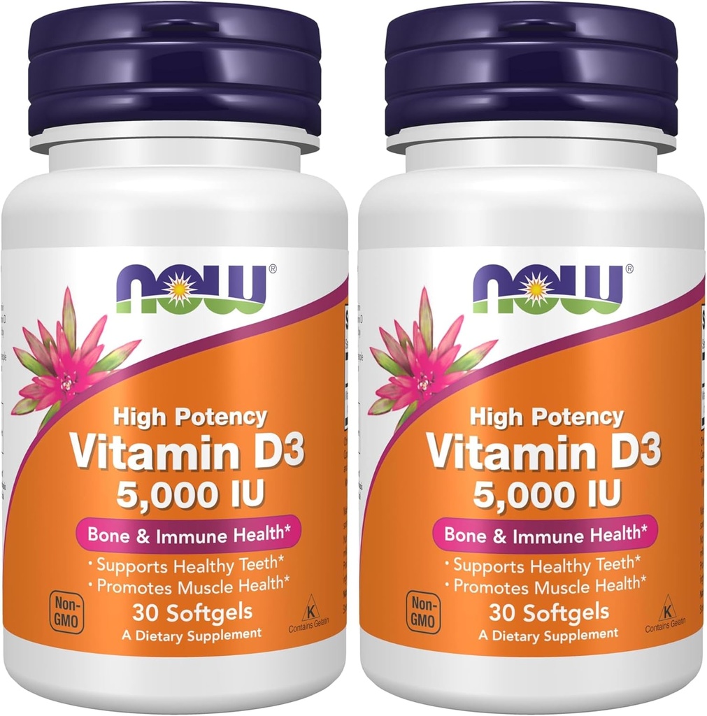 D3- vitamin 5000 IE - 30 Softgel (pakke med 2)