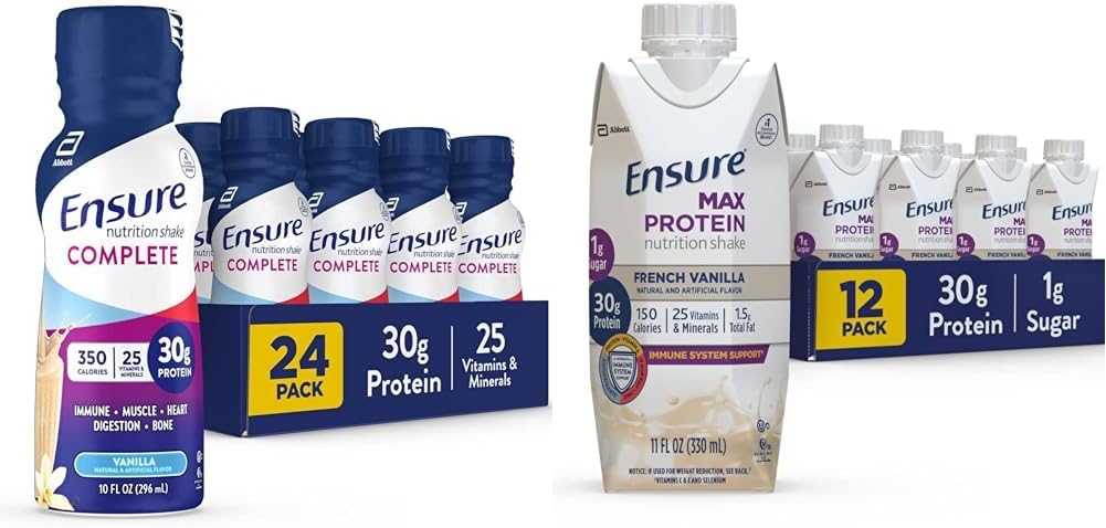 Sørg for at COMPLETTE Nutrition Shake 30g Protein Meal Erstatning Shake with Nutrients for Immunation & Max Protein Nutrition Shake with 30g Protein
