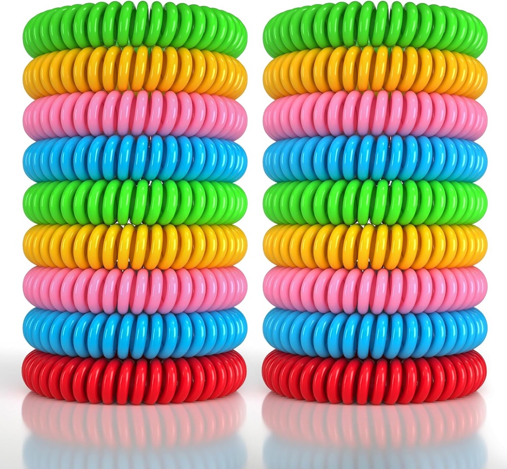 18 Pack Mosquito Repellent Armbånd til voksne og børn, DEET-Free Vandtæt Bands, individuelt indpakket Repellent armbånd
