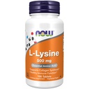NU Foods Supplements, L- Lysin (L- Lysin Hydrochlorid) 500 mg, Aminosyre, 100 greve (pakke med 1)