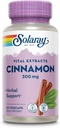 SOLARAY Cinnamon Extract 300mg - Kanel Kosttilskud til Balance - Urtestøtte med 24mg Flavonoider - Lab Verified, Gluten Free, 60- Day Garanti - 60 Servere, 60 VegCaps