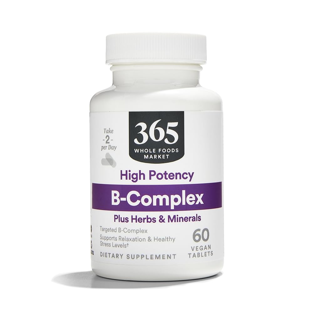 365 Everyday Value, B Complex Hi Potency w / Herbal Support, 60 ct