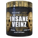 Insane Labz Insane Veinz Guld, nitrogenoxid Non Stimulant Pre Workout Pulver, Indlæst med Hydromax, Nitrosigine, Øger vaskularitet og blodgennemstrømning, 30 Srvgs, Frugt Punch