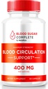 Blood Sugar Complete Kapsler - Natural Blood Support Optimizer - Inkluderer C-vitamin, kanel pulver, Prickly Pære Extract & Turmerisk rodpulver (60 kapsler)