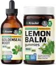 BIO KRAUTER Goldenseal Tinktur 4 Fl. Oz. & Lemon Balm 60 Gummies