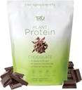 TRU Kosttilskud Plantebaseret Protein Powder, BCAA, EAA, 20g Vegan Brown Rice & Pea Protein, 100 kalorier, 27 Vitamin, Ingen Kunstige Artiskokker 25 Servering (Natural Chocolate Cream)