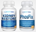 Nyregendannelse & PhosFix 2- Pack bundle til støtte for normal Nyrefunktion, Nyresundhed, fosforniveauer & mere