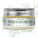 Organic Wild Yam Cream - Hormonbalance & Menopause Relief, Understøtter Hot Flashs & Night Sweats, 2.82 oz - Designet til det amerikanske marked af SEMZHAOTAI