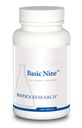 Bioteknik Forskning Basic ni hele fødevarer sourced sjældne trace mineraler, Phytokemisk Bound, Inkluderer antioxidanter og Catalase, 100 tabletter
