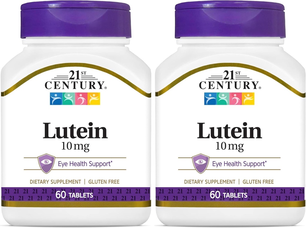 21. Century Lutein 10 mg tabletter, 60 greve (pakke med 2)