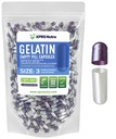XPRS Nutra Størrelse 3 Tomme kapsler - 500 Tomme Gelatine kapsler - Piller selv Kapsel Fyldning - Pure Bovin Pil Gel Caps Fyldelig Do- It- Yourself Vitamin og Kosttilskud (Pearl Purple / White)