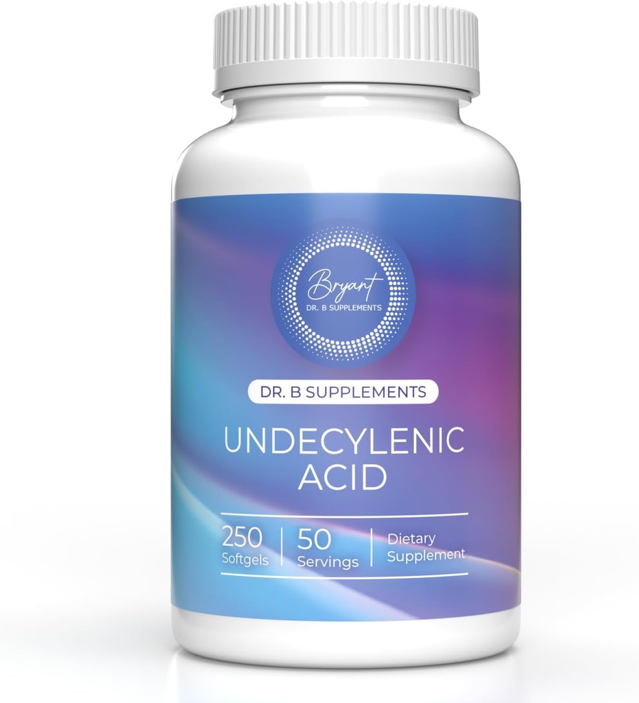 Undecylensyre - 250 mg tidligere SF722 Fedtsyre til at understøtte en sund balance af Gut og Vaginal Flora 250 Softgel Capsule - 50 Servere