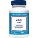Den Vitamin Shoppe Zink 50MG - immunforsvar, hud sundhed & antioxidant Beskyttelse, Essential Mineral (100 kapsler)