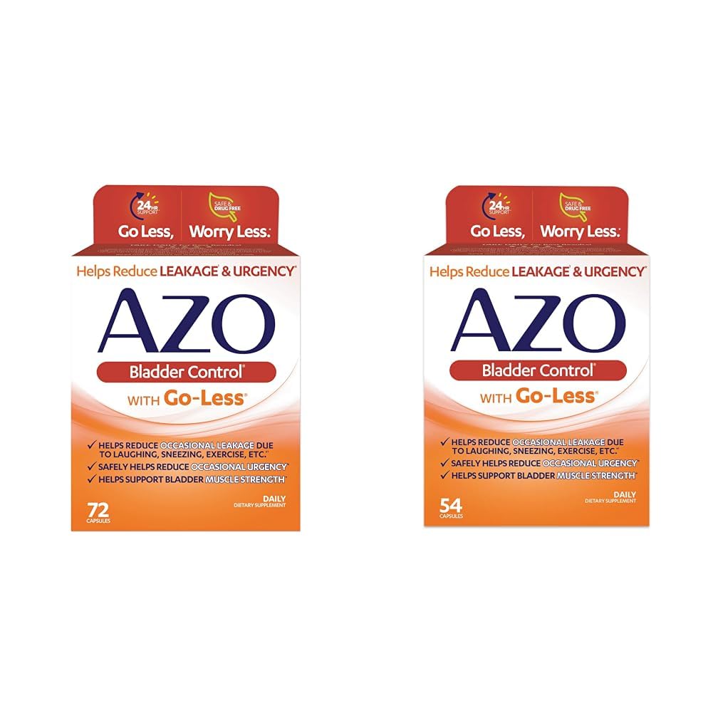 AZO Blogen Control med Go- Mindre for Hastighed & Udsivning Relief; 124; 72 & 54 Kapsler