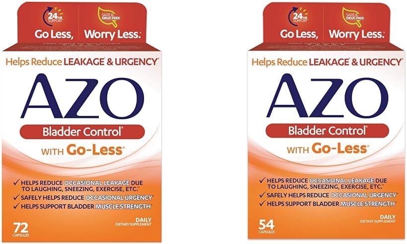 AZO Blogen Control med Go- Mindre for Hastighed & Udsivning Relief; 124; 72 & 54 Kapsler