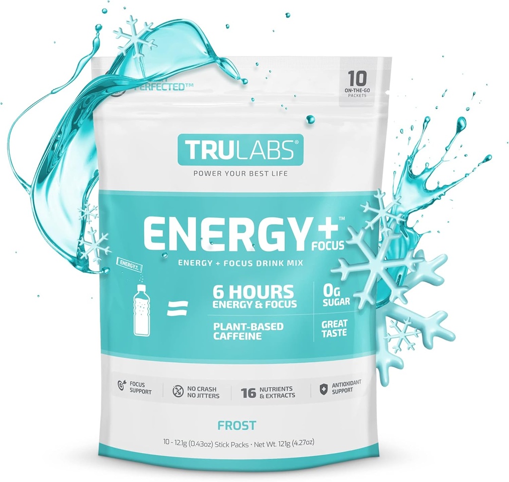 TRULABS Endurance Energy + Focus, Pulveriseret drik mix, Frost