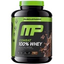 MusclePharm Combat 100% Whey Protein Powder, Chocolate Milk, Fast Recovery & Muscle Gain med Whey Isolate, High Protein Powder for Women & Men, Gluten Free, 5lb, 67 Servering