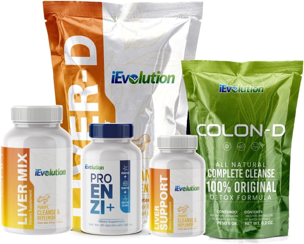 21D- Challenge, Lever Detox, Colon Detox Rengøring - Liver- D & Colon- D, Lever Complex supplement til Detox, Rense, og reparation af leverens 124; naturlige ingredienser