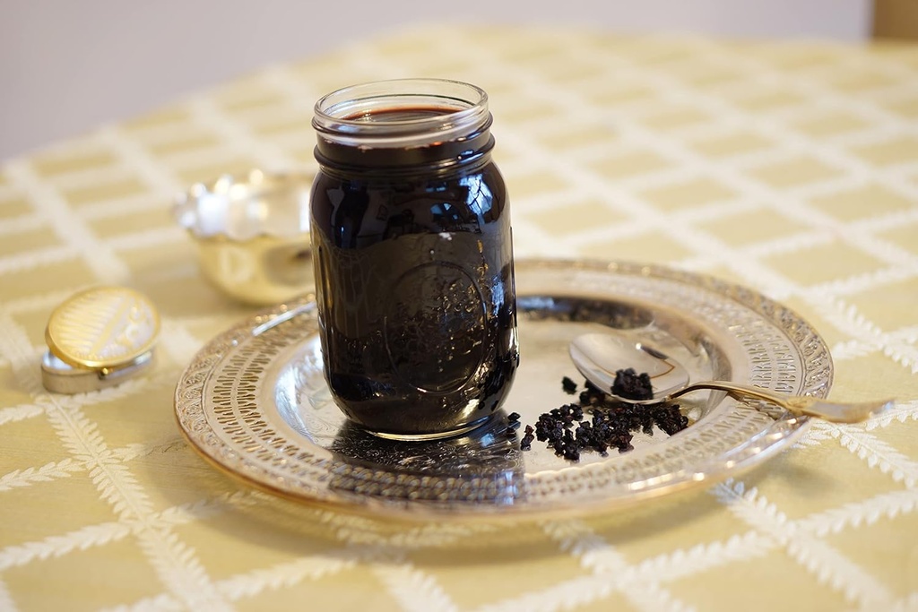 Original Organic Elderberry Syrup - Pure Natural - Immunity Boost - Urtetillæg - Nem som Juice elsket af børn og voksne - 32 oz