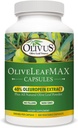 OliveLeafMAX Olive Leaf Extract (40% Oleuroepin) + Organic Olive Leaf Powder + Ingen Fyldere + 300 Vegetariske Kapsler + Sourced fra Spanien og fremstillet i USA på GMP Facility