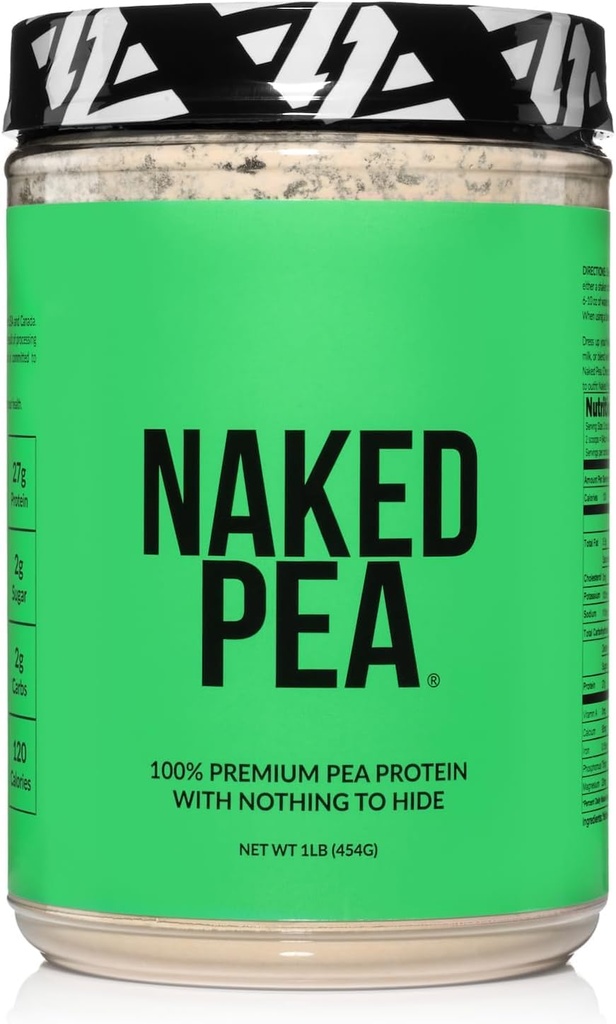 Naked Pea - Pea Protein Isolate - Plant Based, Vegetarian & Vegan Protein. Easy to Digest, Non-GMO, No Lactose, No Soy and Gluten Free - 15 Servings