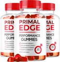 (3 Pack) Primal Edge Herre Gummies, Primal Edge, Primal Edge Gummies, Primal Edge Advanced Formel Gummies, Primal Edge Supplement Gummies, Primal Edge Support Gummies, 180 Gummies til 3 Måneder