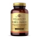 Solgar vitamin D3 (Cholecalciferol) 250 MCG (10.000 IE), 120 Softgels - Hjælper bevare sunde knogler & tænder - immunsystemet support - ikke GMO, gluten / Dairy Free - 120 Servere