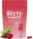 Beets + Gummies - Premium Beet Root Powder, Grape Seed Extract og C-vitamin - understøtter sundt blodtryk og hjerte sundhed - Lavt sukker nitrogenoxid og cirkulering supplement - 50 gummies