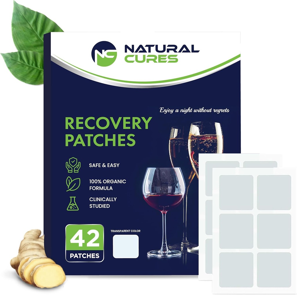 Party Recovery Patch - 42-Pack Patches - Wake Up Refreshed og Energized med Skin-Friendly Patch - Stærk adhesive for Secure Fit - Naturlige ingredienser til hurtig inddrivelse (Transparent (42 Greve))