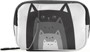 Naanle sjove katte i Row Pill Box 7 Dag Pill sag Rejse Pill Organizer Bag med lynlås Portable ugentlige sag Kompakt størrelse for Vitamin Supplement Holder