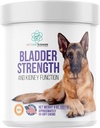 Bragtstyrke Ca. 55 tygger - Natural Dog UTI Behandling - Nyrestøtte til hunde - Hund Cranberry supplement - Senior Hundeinkontinens kosttilskud - Made in USA