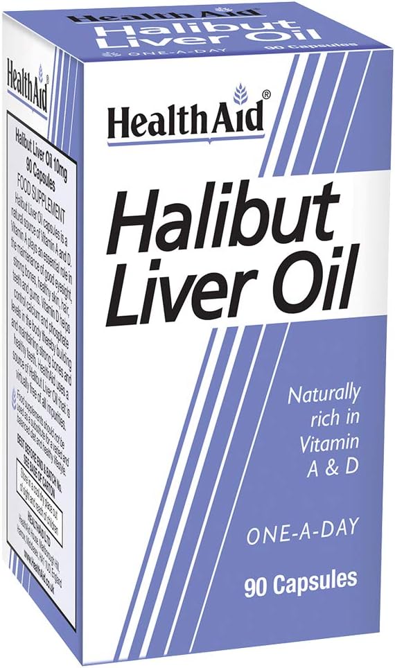 HealthAid halibut leverolie - 90 kapsler