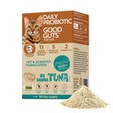 Meowbiotics gode guts til katte Probiotisk pulver, 11 Probiotiske Strops, 2 Prebiotics, 5 fordøjelsesenzymer til fordøjelsesstøtte, Tun Flavor, Probiotika til katte, Indendørs & Udendørs (30 dage)