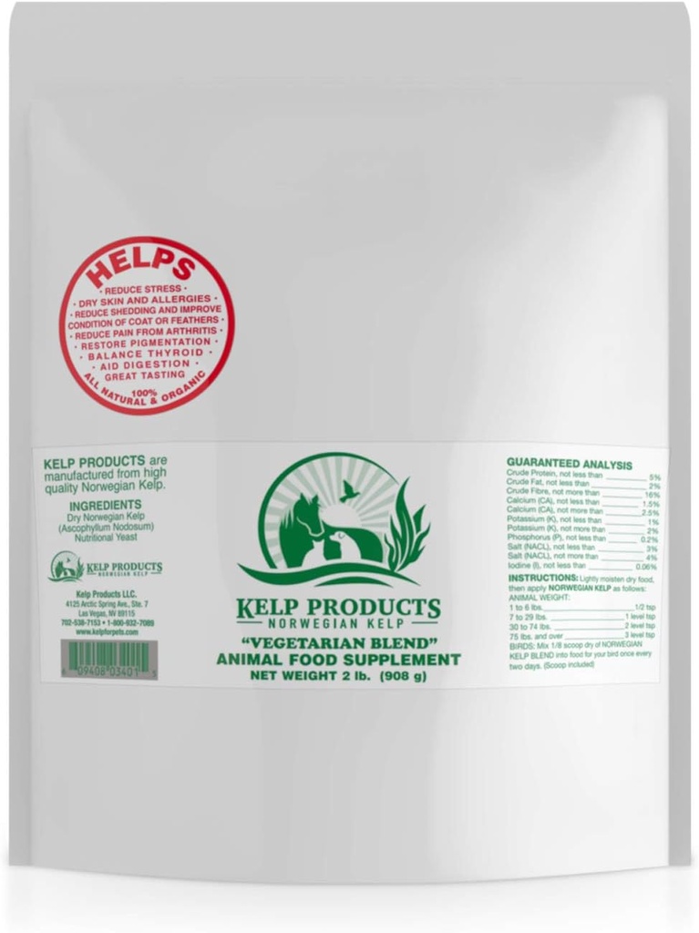 Norske Ocean Kelp tillæg for hunde. Vegetarisk Blend - 2 pounds