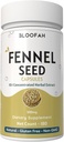 Fennikel Seed Capsules 500 mg 12, Koncentreret 10: 1 Uddrag 124; 180 Greve 124; Foeniculum vulgare 124; Natural Herbal Supplement • 124; Non- GMO • 124; Plant- baseret formel til daglig brug (180 Greve (pakke med 1))
