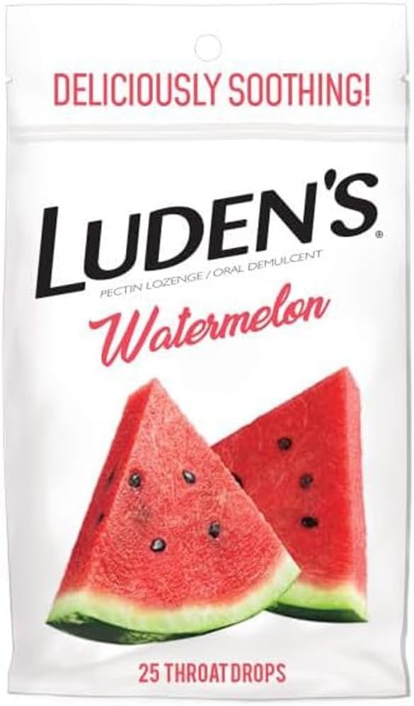 Ludvien 's Soothing Throat Drops, Watermelon, 25 ct (pakke med 1)