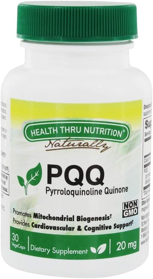 Health Thru Nutrition - PQQ Mitokondriel Biogenese Support 20 mg. - 30 Vegetabilske kapsler