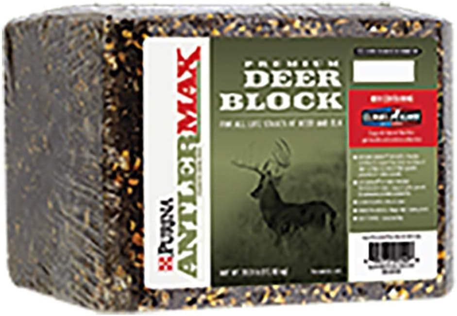 Purina AntlerMax Mex124; Vandresistent Deer Feed Block 124; Diet- Berigning til Antler Growth Mex124; 33 Pound (33 lb.) Block