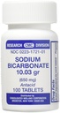 Natriumbicarbonat Antacida (650mg) - 100 tabletter
