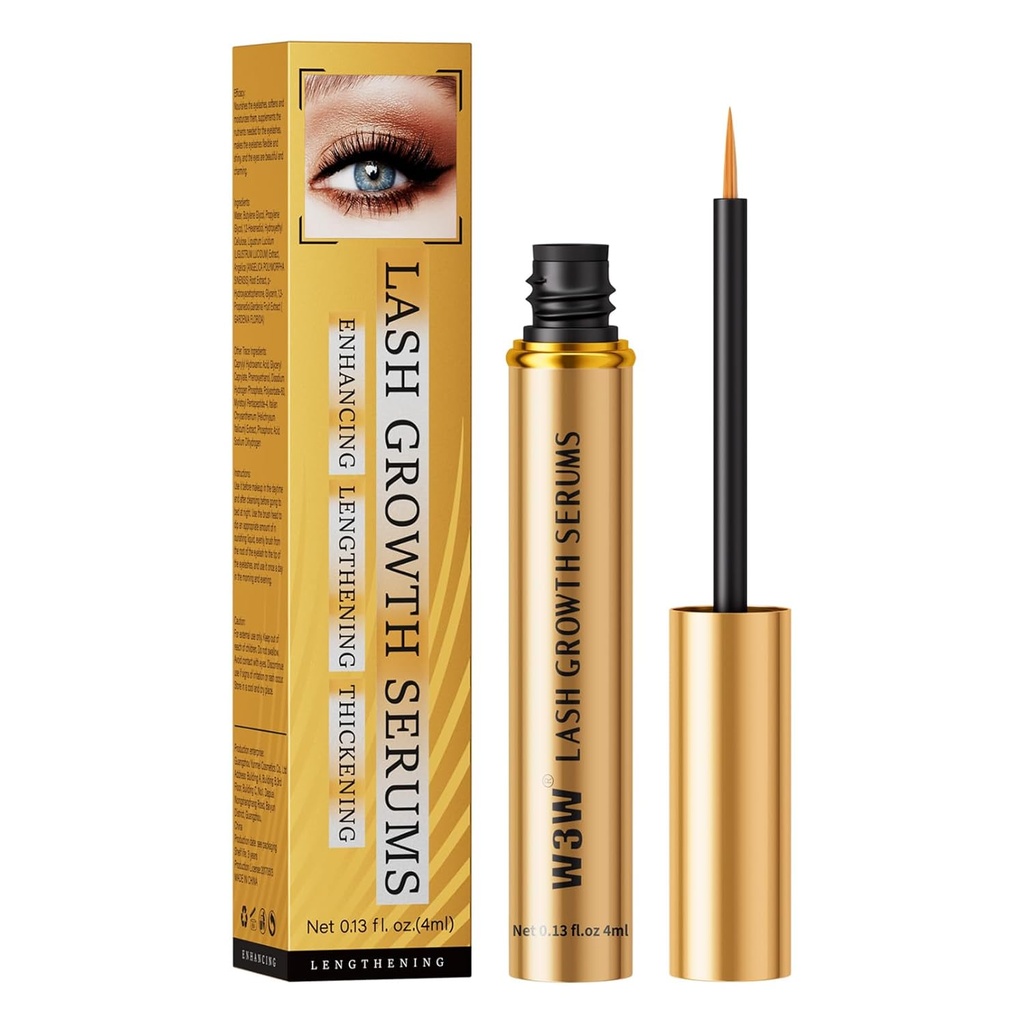 Eyelash serum - Eyelash vækstserum med avanceret formel til Boost Længere, Thicker Fuller Lookse Nærende Lash serum For Eyelash vækstVegan & Cruelty- Free for sensitive øjne 4ml