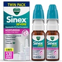 Vicks Sinex Svær Nasal Spray, Fugtgivende Ultra Fine Mist med Aloe, Decongestant Medicin, Relief fra Stuffy Næse på grund af kold eller Allergi, Nasal Congestion & Sinus Pressure Relief, 265 sprays x 2