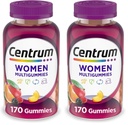 Centrum MultiGummies Gummy Multivitamin for Women, Multivitamin/Multimineral Supplement with Vitamin D3, B and Antioxidants, Assorted Fruit Flavor - 170 Count (Pack of 2)
